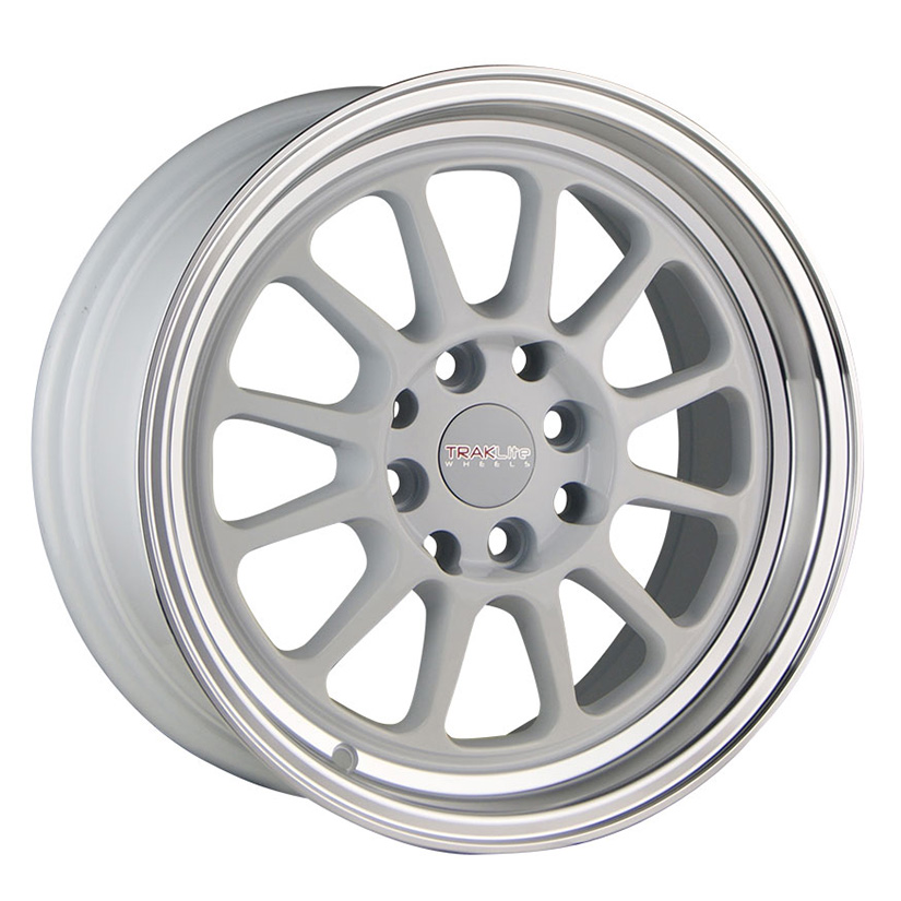 TRAKLITE THROTTLE 15X7 4X100/114.3 ET35 ARTIC WHITE POLSIHED LIP