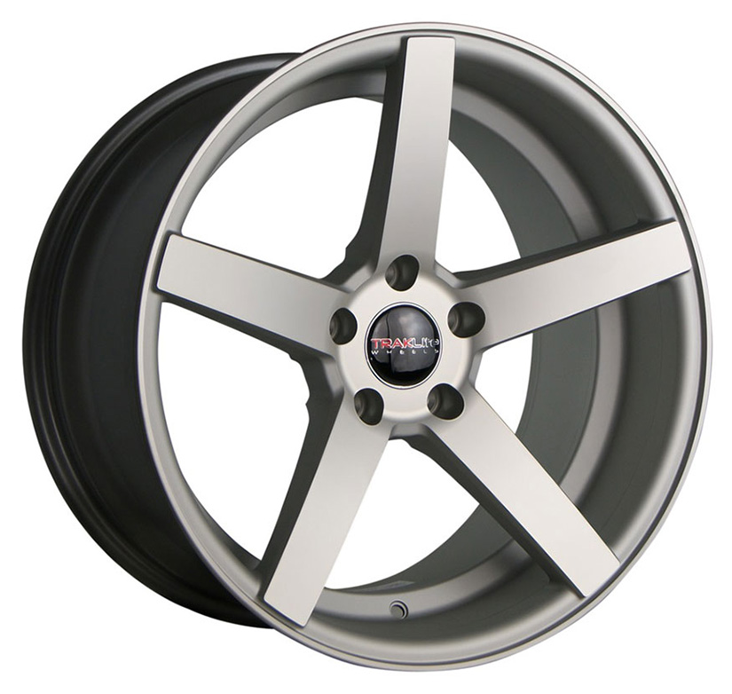 TRAKLITE TRAK-K 18X9.5 5X114.3 ET 35 MACHINED FACE MATT SILVER WINDOWS