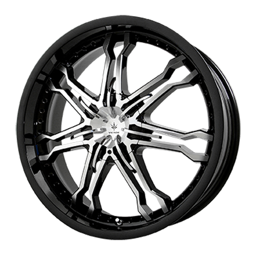 Verde Calibre Wheel Rim 17x7.5 0 ET42 72.62 Gloss Black/ Machined
