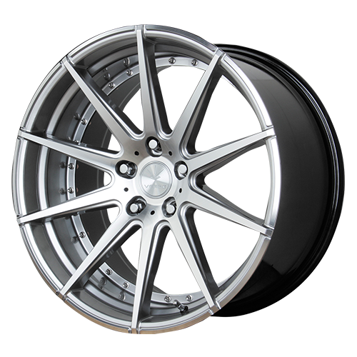 Verde Insignia Wheel Rim 22x10.5 5x115 ET45 74.1 Hyper Silver Dark/ Machined