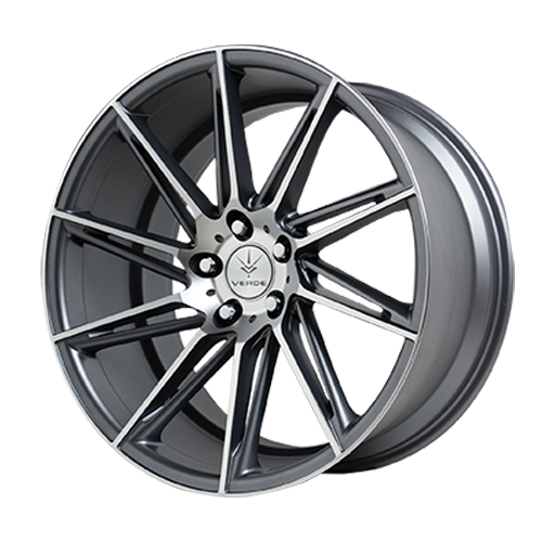 Verde Quantum Wheel Rim 19x9.5 5x112 ET36 66.6 Matte Graphite/ Machined