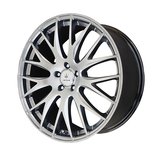 Verde Saga Wheel Rim 17x7.5 5x112 ET40 66.6 Hyper Silver Dark