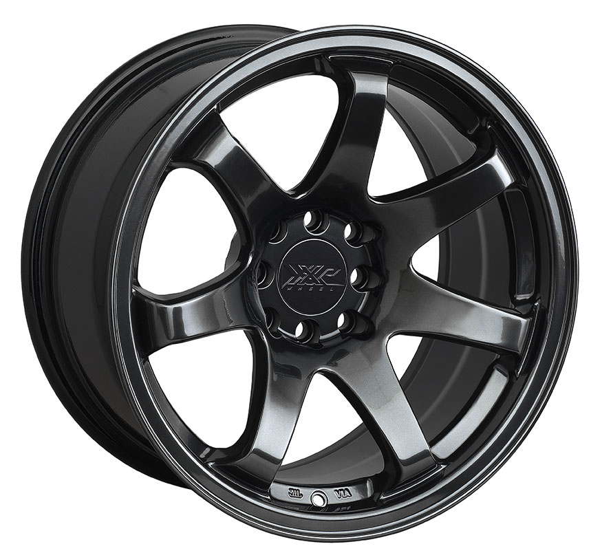 XXR 551 Wheel Rim 15x8 4x100/4x114.3 ET21 73.1mm Chromium Black