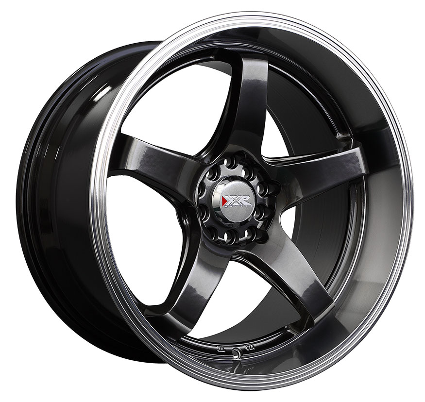 XXR 555 Wheel Rim 17x8 5x100/5x114.3 ET35 73.1mm Chromium Black / ML