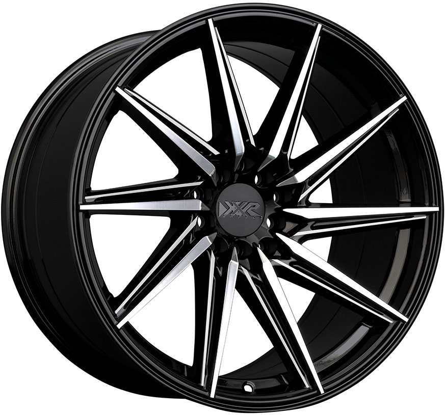 XXR 561 Wheel Rim 18x8.5 5x100/5x114.3 ET35 73.1mm Machined / Black / Milled